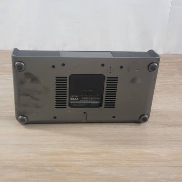 iHome iDL43 FM Clock Radio Dual Alarm Speaker Dock iPhone iPod No Cord Tested - Picture 6 of 6